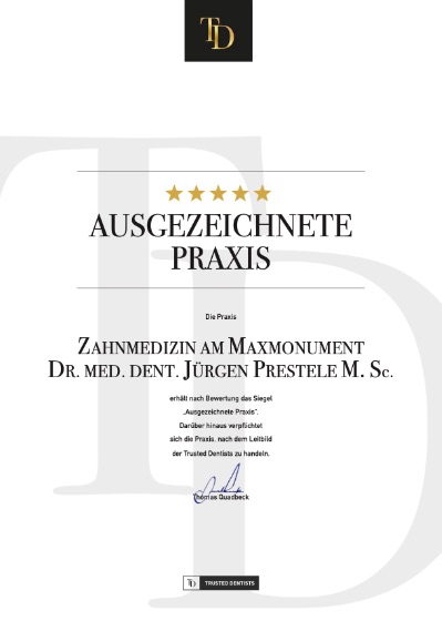 Ausgezeichnete Praxis für Zahnmedizin in München am Maxmonument